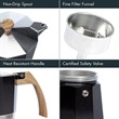 Aluminum Moka Coffee Pot-3 Cup | https://www.bestnamebadges.com