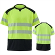 Hi Vis Class 3 Color Block Safety T-Shirt w/ Segmented Tape | https://www.bestnamebadges.com