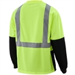 Hi Vis Class 2 Reflective Color Block Safety Pocket T-Shirt | https://www.bestnamebadges.com