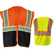 Hi Viz Class 2 Reflective Tape Safety Zipper Vest w/ Pocket | https://www.bestnamebadges.com