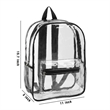 Custom Clear PVC Security Backpack | https://www.bestnamebadges.com