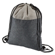 Heathered N' Jute Drawstring Backpack | https://www.bestnamebadges.com