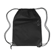 Drawstring Backpack With Front Zip Pocket ( 13.5" X 18" ) | https://www.bestnamebadges.com