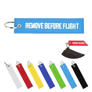 Jacquard Woven Luggage Tag Keychain ( 1.18" X 5.12" )