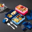 Double Bento Lunch Box with Leakproof Sauce Containers | https://www.bestnamebadges.com