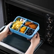 Double Bento Lunch Box with Leakproof Sauce Containers | https://www.bestnamebadges.com