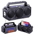 Solar Bluetooth Wireless Speaker with Strap and Flashlight | https://www.bestnamebadges.com
