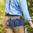 Solar Bluetooth Wireless Speaker with Strap and Flashlight | https://www.bestnamebadges.com