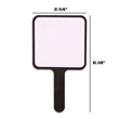 Portable Compact Square Handle Makeup Small Cosmetic Mirror | https://www.bestnamebadges.com