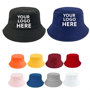 Unisex Cotton Bucket Hat Summer Sun Beach Fishing Cap