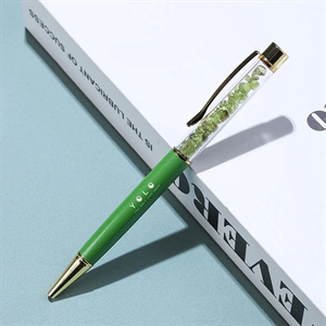 MOQ 50 Premium Customized Crystal Gravel Ballpoint Pen