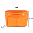 Portable Large Capacity Felt Handbag Makeup Sundries Holder | https://www.bestnamebadges.com
