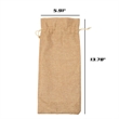 Reusable Burlap Wine Bottle Gift Bags with Drawstrings | https://www.bestnamebadges.com