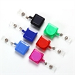 Retractable Square Badge Reel With Clip Holder | https://www.bestnamebadges.com