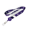 1/2" Polyester/Badge Reel Lanyard Combo-B | https://www.bestnamebadges.com