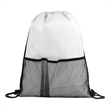 Half Time Mesh Drawstring Backpack With Custom Logo | https://www.bestnamebadges.com