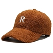 Adjustable Autumn Winter Lamb Hair Cap Warm Baseball Hat | https://www.bestnamebadges.com