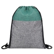 Two Tone Heathered Drawstring Backpack ( 13" x 16.5" ) | https://www.bestnamebadges.com
