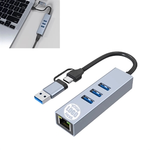 USB/Type-C Dual-Head Gigabit Hub Distributor