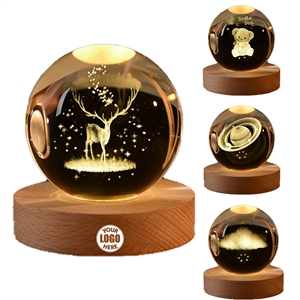 Birthday Valentine's Day Gift USB Illuminated Crystal Ball