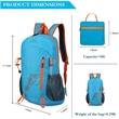 Foldable Waterproof Lightweight Hiking Travel Backpack | https://www.bestnamebadges.com