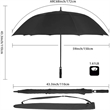 Custom 54 In Automatic Open Double Canopy Golf Umbrellas | https://www.bestnamebadges.com