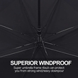Custom 54 In Automatic Open Double Canopy Golf Umbrellas | https://www.bestnamebadges.com