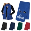 Embroidered Custom Fleece Scarves Shawls With Pockets | https://www.bestnamebadges.com