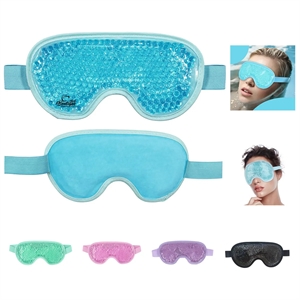 Custom Reusable Hot Cold Therapy Gel Ice Bag Eye Mask | https://www.bestnamebadges.com