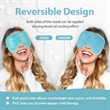 Custom Reusable Hot Cold Therapy Gel Ice Bag Eye Mask | https://www.bestnamebadges.com