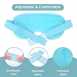 Custom Reusable Hot Cold Therapy Gel Ice Bag Eye Mask | https://www.bestnamebadges.com
