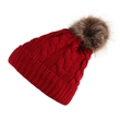 Winter Knit Crossed Soft Warm Ribbed Hat Beanie | https://www.bestnamebadges.com