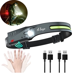 USB Charging LED Headlamp  with Sensor Mode