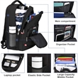 Large Anti Theft Travel Backpack With Headphone USB Port | https://www.bestnamebadges.com