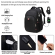 Large Anti Theft Travel Backpack With Headphone USB Port | https://www.bestnamebadges.com