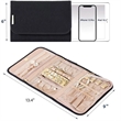 Travel Jewelry Bag Foldable Earring Storage Roll | https://www.bestnamebadges.com