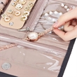 Travel Jewelry Bag Foldable Earring Storage Roll | https://www.bestnamebadges.com