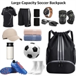 Drawstring Waterproof Basketball Soccer Sports Gym Backpack | https://www.bestnamebadges.com