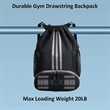 Drawstring Waterproof Basketball Soccer Sports Gym Backpack | https://www.bestnamebadges.com