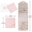 Travel Jewelry Organizer Case Foldable Roll | https://www.bestnamebadges.com