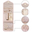 Travel Jewelry Organizer Case Foldable Roll | https://www.bestnamebadges.com