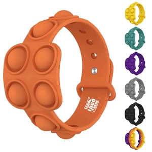 Stress Relief Wristband Finger Press Silicone Bracelets Toy