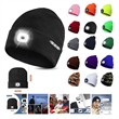 Unisex USB Charging Beanie Hat Cap with LED Light | https://www.bestnamebadges.com