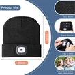 Unisex USB Charging Beanie Hat Cap with LED Light | https://www.bestnamebadges.com