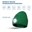Unisex USB Charging Beanie Hat Cap with LED Light | https://www.bestnamebadges.com