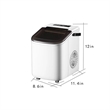 Portable Self-Cleaning Fast Ice Maker Machine For Office Bar | https://www.bestnamebadges.com