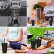 16OZ Reusable Matte Double Wall Plastic Straw Cup With Lid | https://www.bestnamebadges.com