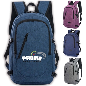 Large Capacity Anti-Theft Laptop Backpack w/ USB Port & Lock