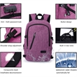 Large Capacity Anti-Theft Laptop Backpack w/ USB Port & Lock | https://www.bestnamebadges.com