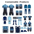 Customize Soccer Team Uniform with Any Name Number Logo | https://www.bestnamebadges.com